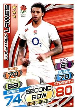2015 Topps Rugby Attax #31 Courtney Lawes Front